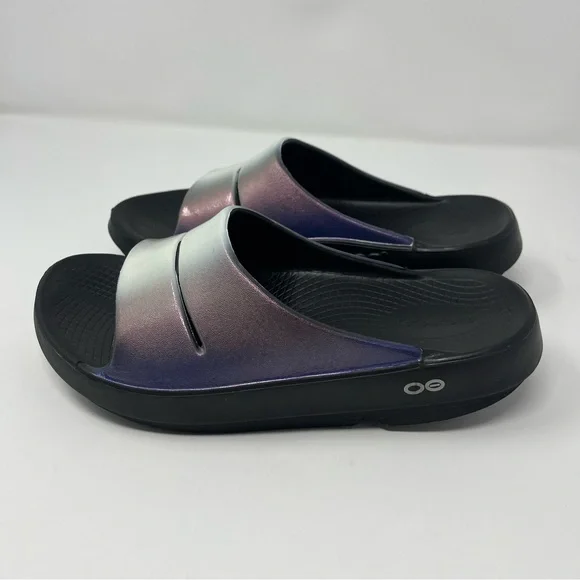Oofas OOAHH Luxe Slide Sandals Frost Women’s Size 7 Recovery - Picture 5 of 9